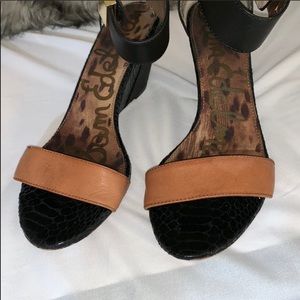 Sam Edelman Strappy Wedge Heels Sz 7.5